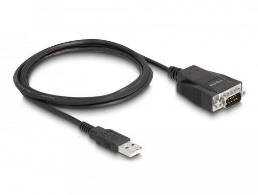 EAN 4043619642229 - DeLOCK 64222 cambiador de género para cable USB 2.0 Type-A serial RS-232 DB9 Negro imagen 1