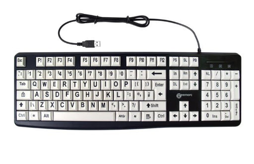 EAN 3521350020823 - Geemarc Telecom 3521350020823 teclado Universal USB QWERTY Negro, Blanco imagen 1
