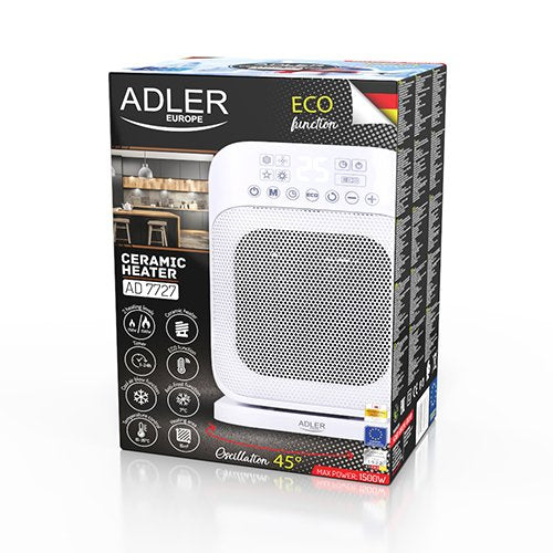 EAN 5903887801461 - Adler AD 7727 Interior Blanco 1500 W Ventilador eléctrico imagen 8