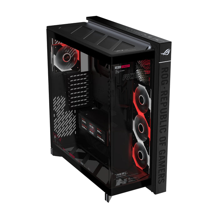EAN 4711636437189 - ASUS ROG CRONOX GR801 CURVE TG ARGB BLACK Midi Tower Negro imagen 2