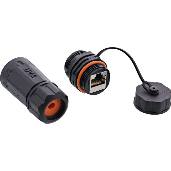 EAN 4043718291656 - InLine 69990T cambiador de género para cable RJ45 female Negro imagen 1