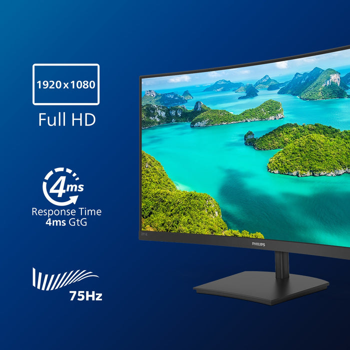 EAN 8712581759391 - Philips E Line 271E1SCA/00 pantalla para PC 68,6 cm (27") 1920 x 1080 Pixeles Full HD LCD Negro imagen 5