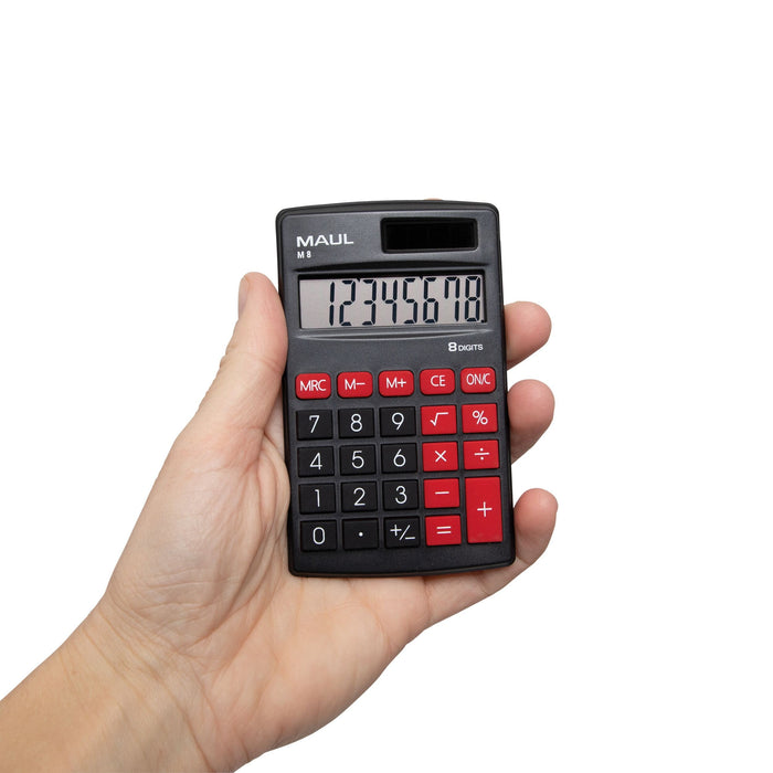 EAN 4002390085151 - MAUL M 8 calculadora Bolsillo Pantalla de calculadora Negro, Rojo imagen 7