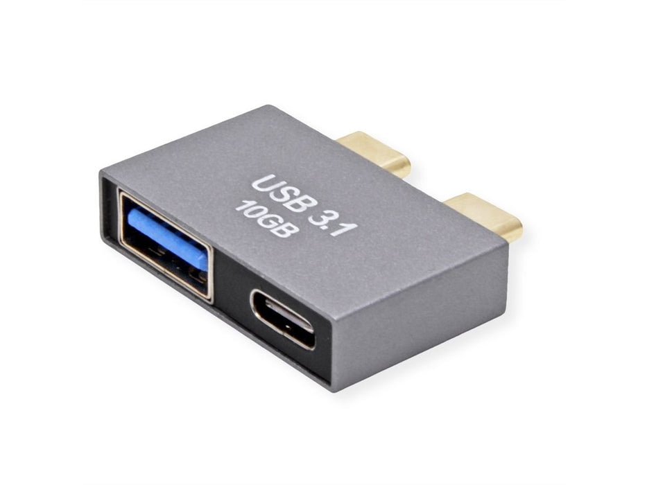 EAN 7630049629059 - ROLINE 12.03.2946 cambiador de género para cable 2x USB Type C 1x USB A+ 1x USB C Plata imagen 4