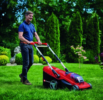 EAN 4006825652093 - Einhell GE-CM 36/41 Li - Solo Cortacésped de empuje a gasolina Batería Negro, Rojo imagen 2