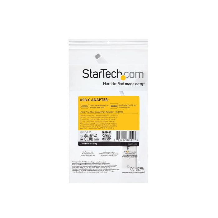 EAN 0065030875813 - StarTech.com CDP2MDP Adaptador gráfico USB 3840 x 2160 Pixeles imagen 7