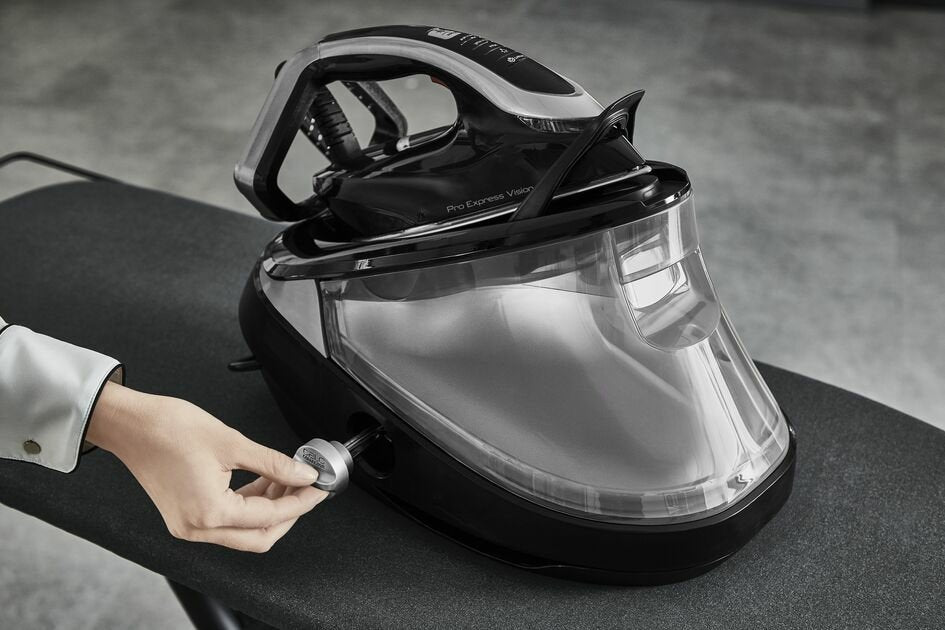 EAN 3121040082904 - Tefal Pro Express Vision GV9821 3000 W 1,2 L Durilium AirGlide Autoclean soleplate Negro, Plata imagen 3