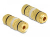 EAN 4043619641444 - DeLOCK 64144 conector 2 x binding post Negro, Oro imagen 1