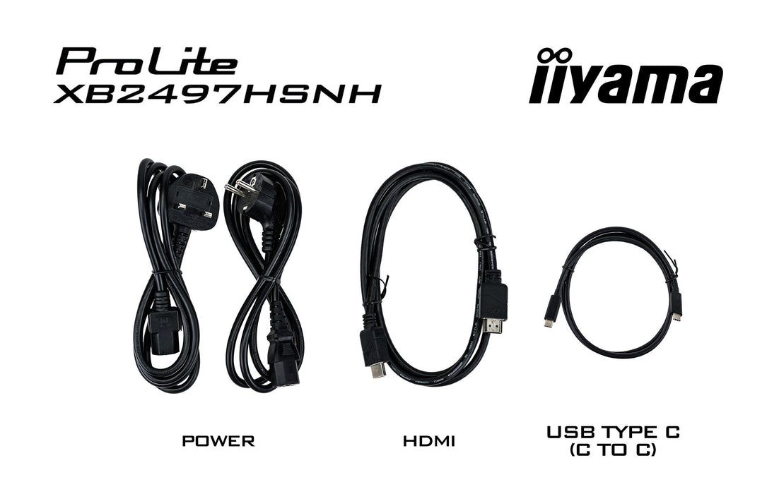 EAN 4948570125968 - iiyama ProLite XB2497HSNH-B1 24IN IPS LCD 4MS 1920X1080 350CD/M2 HDMI/DP/USB 2 pantalla para PC 60,5 cm ( imagen 26