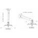 EAN 4004005011654 - Schwaiger LWH310WD montaje para projector Pared/techo Blanco imagen 3