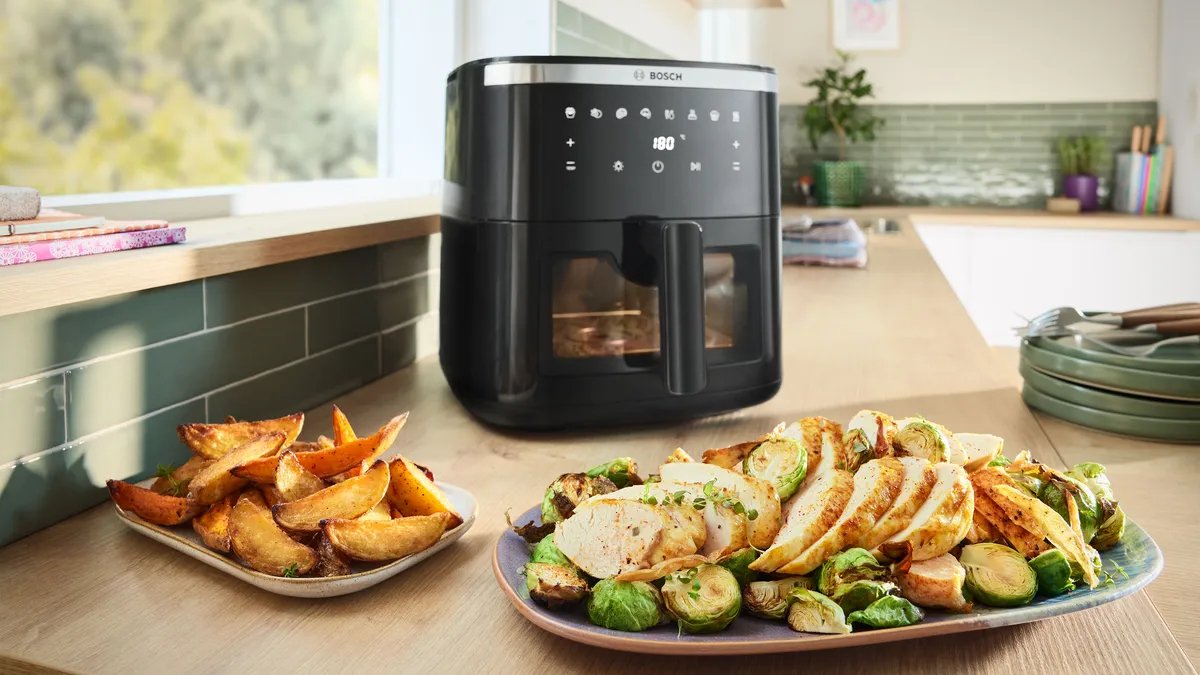 EAN 4242005535651 - Bosch Serie 6 MAFS2671B freidora Sencillo 7,2 L Independiente 1800 W Freidora de aire caliente Negro imagen 8