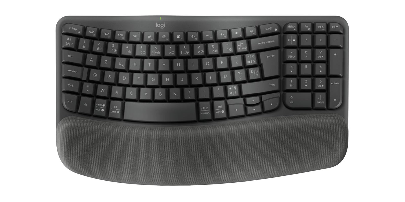 EAN 5099206117433 - Logitech ERGO Wave Keys teclado Oficina RF Wireless + Bluetooth AZERTY Francés Grafito imagen 3