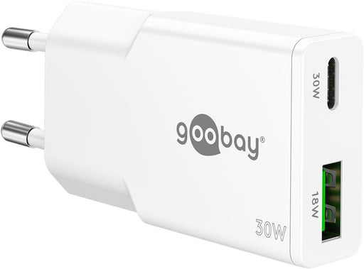 EAN 4040849757389 - Goobay Dual Universal Blanco Corriente alterna Carga rápida Interior imagen 1