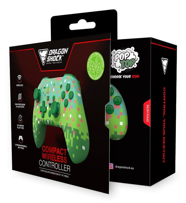 EAN 5425025595273 - Dragonshock PopTop Verde, Verde oscuro, Rosa, Blanco Bluetooth Gamepad Analógico/Digital Nintendo Switch, imagen 6