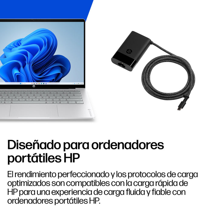 EAN 5715063638163 - HP 65W USB-C Laptop Charger adaptador e inversor de corriente Interior Negro imagen 3