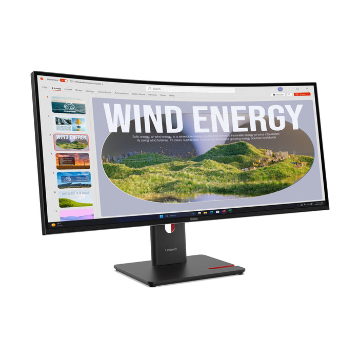 EAN 5715328278493 - Lenovo ThinkVision T34WD-40 pantalla para PC 86,4 cm (34") 3440 x 1440 Pixeles Wide Quad HD LED Negro imagen 4