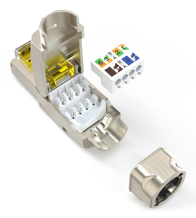 EAN 4016032499381 - Digitus DN-93838 conector RJ-45 Plata, Amarillo imagen 8