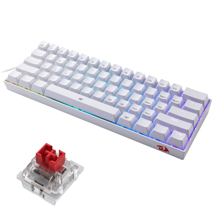 EAN 6950376772244 - REDRAGON K630W-RGB teclado Juego USB QWERTY Inglés Blanco imagen 9