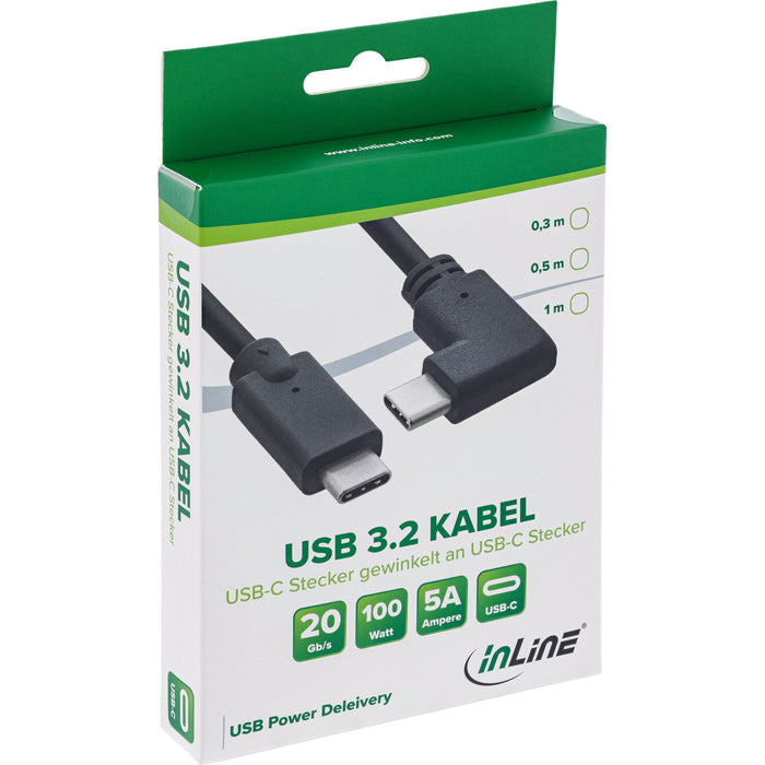 EAN 4043718311408 - InLine 35707W cable USB USB 3.2 Gen 2 (3.1 Gen 2) 0,3 m USB C 20 Gbit/s 100 W Negro imagen 2