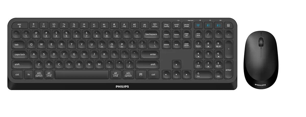EAN 8712581779597 - Philips 4000 series SPT6407B/19 teclado Ratón incluido Universal RF Wireless + Bluetooth AZERTY Francés N imagen 1