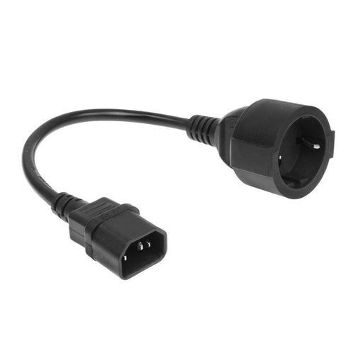 EAN 8716065504088 - ACT AK5250 cable de transmisión Negro 0,2 m C14 acoplador CEE7/3 imagen 2