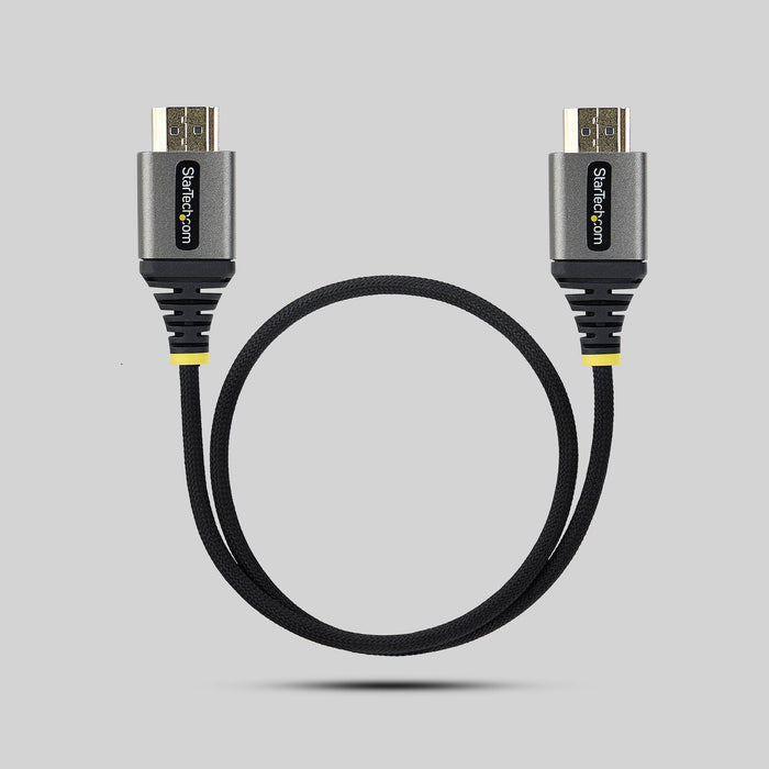 EAN 65030929301 - StarTech.com HDMI2-FLEX-4K60-50C cable HDMI 0,5 m HDMI tipo A (Estándar) Negro, Plata imagen 5