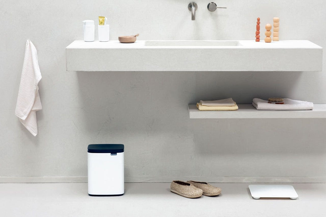 EAN 8710755222368 - Brabantia Bo Waste Bin 7 L Rectangular Acero Negro, Blanco imagen 4