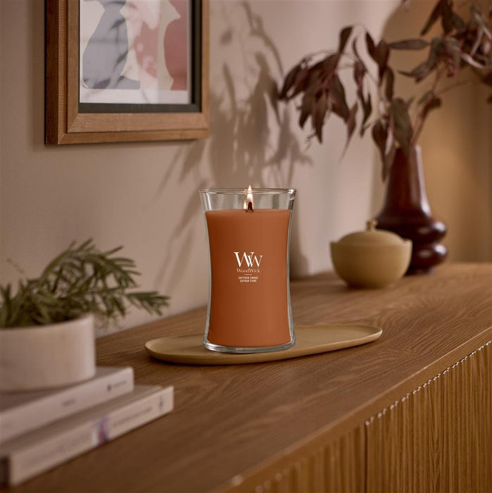 EAN 5038581182360 - WoodWick Saffron Smoke vela Cilindro Azafrán Marrón 1 pieza(s) imagen 2