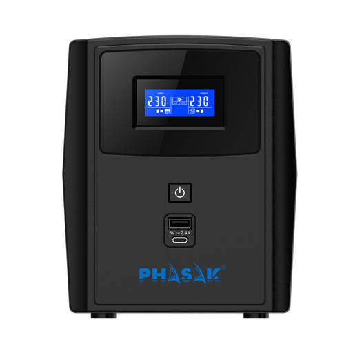 EAN 5605922008636 - Phasak Sirius sistema de alimentación ininterrumpida (UPS) Línea interactiva 1,56 kVA 900 W 4 salidas AC imagen 2