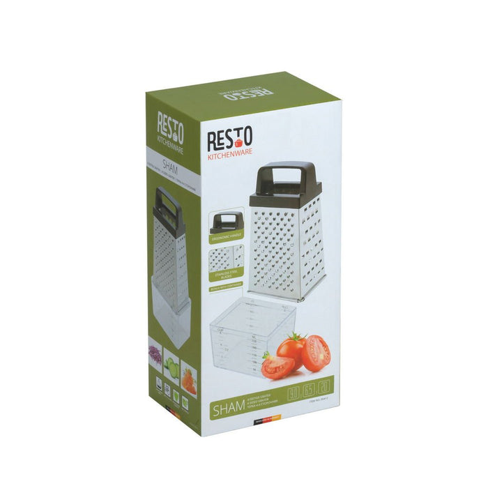EAN 4260709010243 - Resto Kitchenware 95412 cortador de verduras en espiral o rallador manual Caja ralladora Negro, Acero ino imagen 10