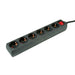 EAN 7630049612259 - ROLINE 19.07.1077 base múltiple 10 m 6 salidas AC Interior Negro imagen 2