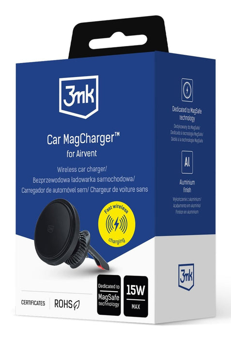 EAN 5903108583428 - 3MK MagCharger Teléfono móvil Negro USB Cargador inalámbrico Carga rápida Auto imagen 8
