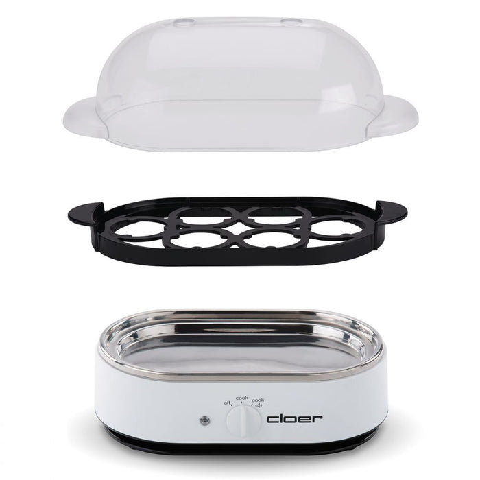 EAN 4004631013657 - Cloer 6081 cuecehuevos 6 huevos 350 W Blanco imagen 6