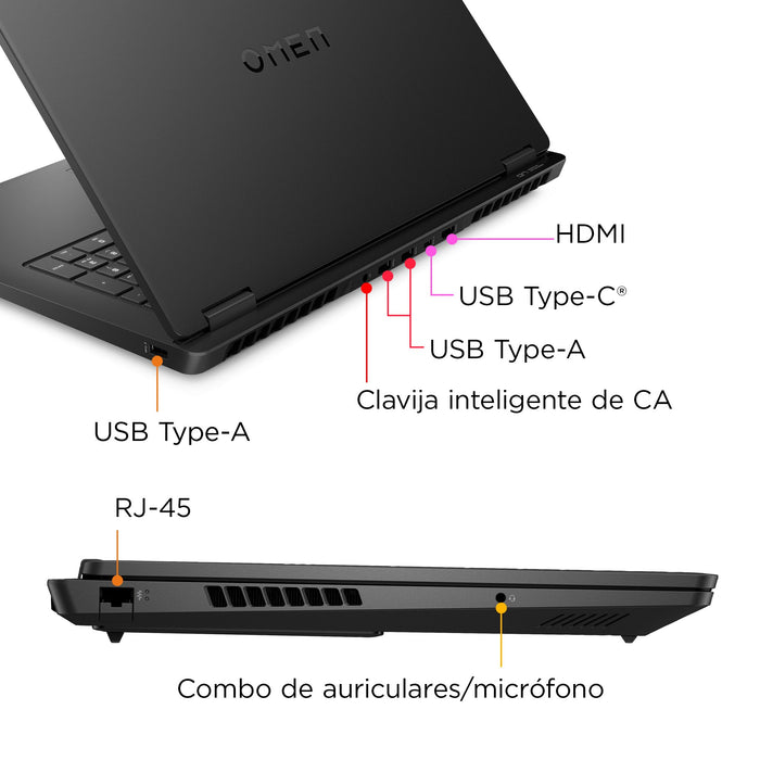 EAN 198415049919 - HP OMEN 17-db0009ns AMD Ryzen™ 7 8845HS Portátil 43,9 cm (17.3") Full HD 32 GB DDR5-SDRAM 1 TB SSD NVIDIA  imagen 4