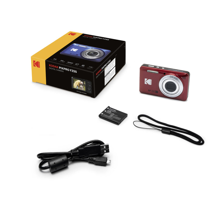 EAN 819900014075 - Kodak PIXPRO FZ55 1/2.3" Cámara compacta 16 MP CMOS 4608 x 3456 Pixeles Rojo imagen 5