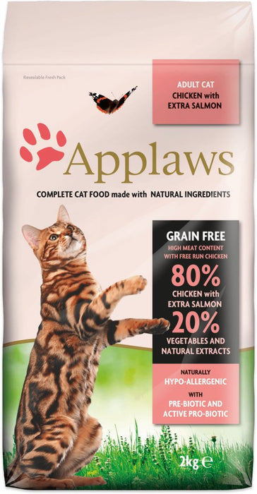 EAN 5060122491433 - Applaws 4023 alimento seco para gatos 2 kg Adulto Pollo, Salmón imagen 1