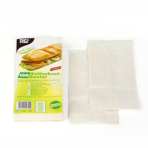 EAN 4002911143100 - Papstar 14310 bolsa para almacenamiento de alimentos 100 pieza(s) Blanco imagen 1
