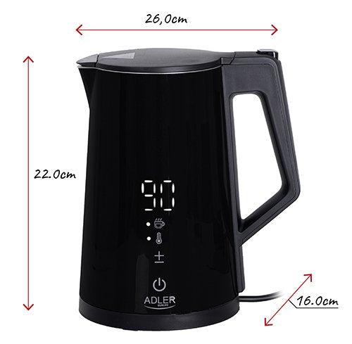 EAN 5903887807449 - Adler AD 1345 tetera eléctrica 1,7 L 1850 W Negro imagen 10
