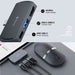 EAN 6931446901153 - ProtoArc HubMouse ratón Oficina Ambidextro Bluetooth + USB Type-C Óptico 2400 DPI imagen 2