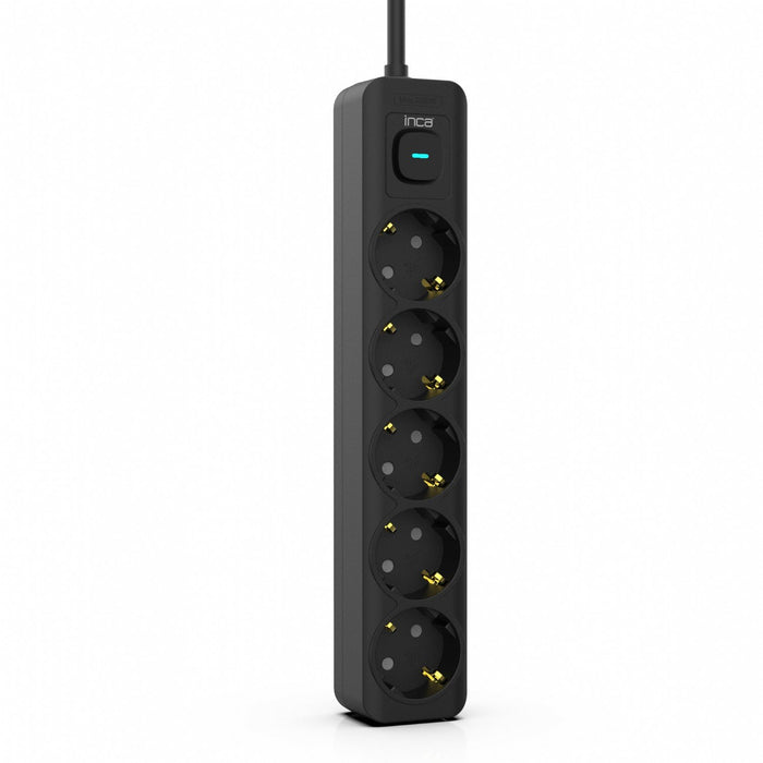 EAN 8681949014185 - Inca IPW-44SY limitador de tensión Negro 5 salidas AC 230 V 1,5 m imagen 1