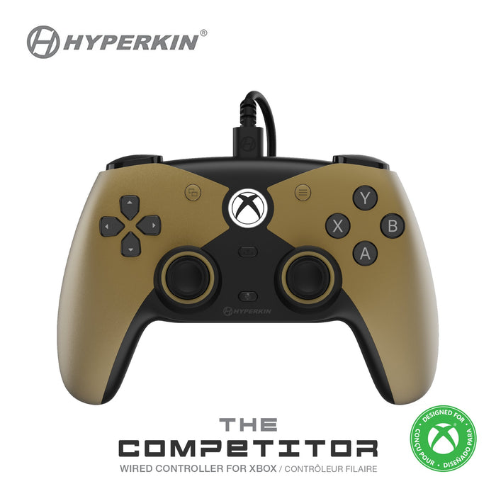 EAN 810007716053 - Hyperkin The Competitor Oro, Negro USB Gamepad Analógico/Digital Xbox Series X, Xbox Series S, Xbox One, P imagen 1