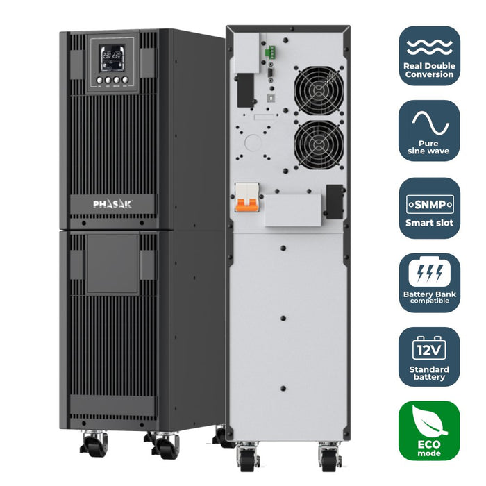 EAN 745604518901 - Phasak PH 8070 sistema de alimentación ininterrumpida (UPS) Doble conversión (en línea) 10 kVA 9000 W 0 sa imagen 5