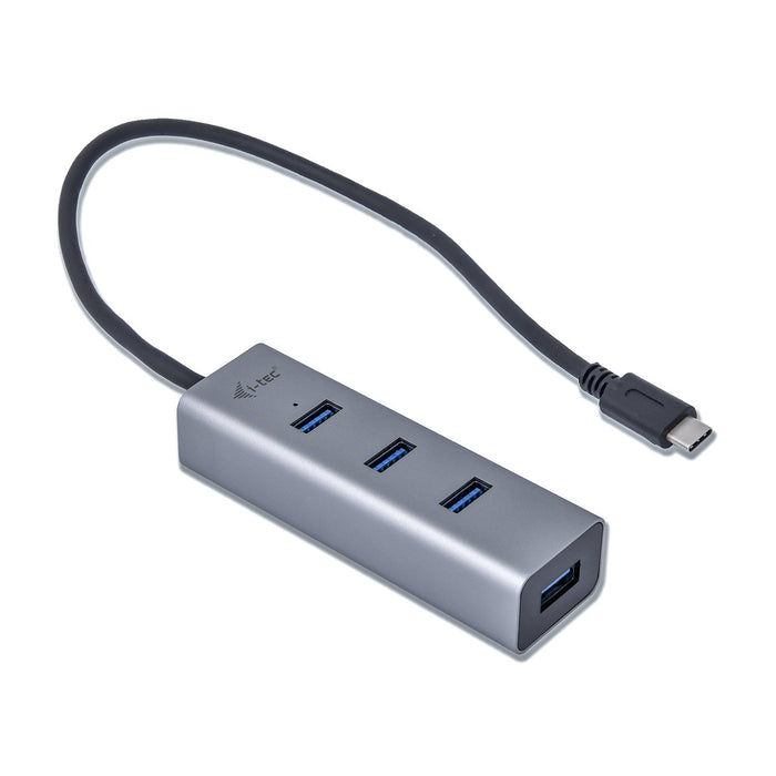 EAN 8595611702266 - i-tec Metal C31HUBMETAL403 hub de interfaz USB 3.2 Gen 1 (3.1 Gen 1) Type-C 5000 Mbit/s Gris imagen 2