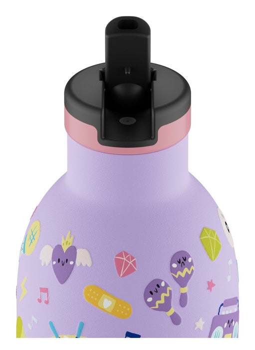 EAN 8059388263141 - 24Bottles Music Friends Uso diario 330 ml Acero inoxidable Multicolor, Púrpura imagen 3