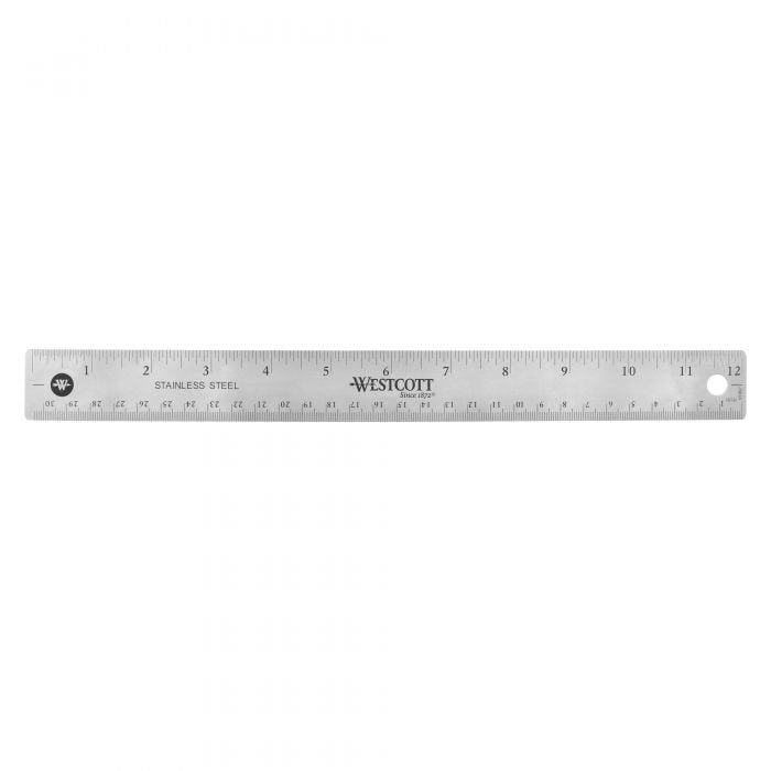 EAN 73577104150 - Westcott 10415 Regla Regla de escritorio 304,8 mm Acero inoxidable 1 pieza(s) imagen 3