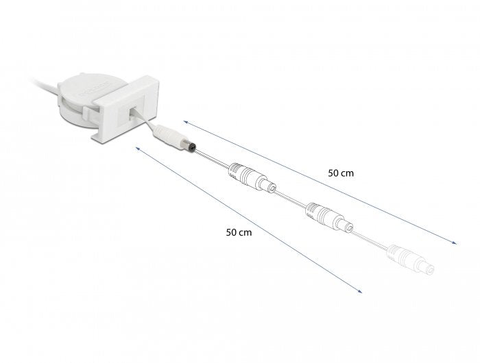 EAN 4043619813773 - DeLOCK 81377 cable de transmisión 0,62 m 5.5 x 2.1 mm imagen 3