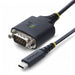 EAN 65030898447 - StarTech.com 1P1FFC-USB-C-SERIAL cable de serie Negro 0,3 m USB Tipo C RS-232 imagen 1