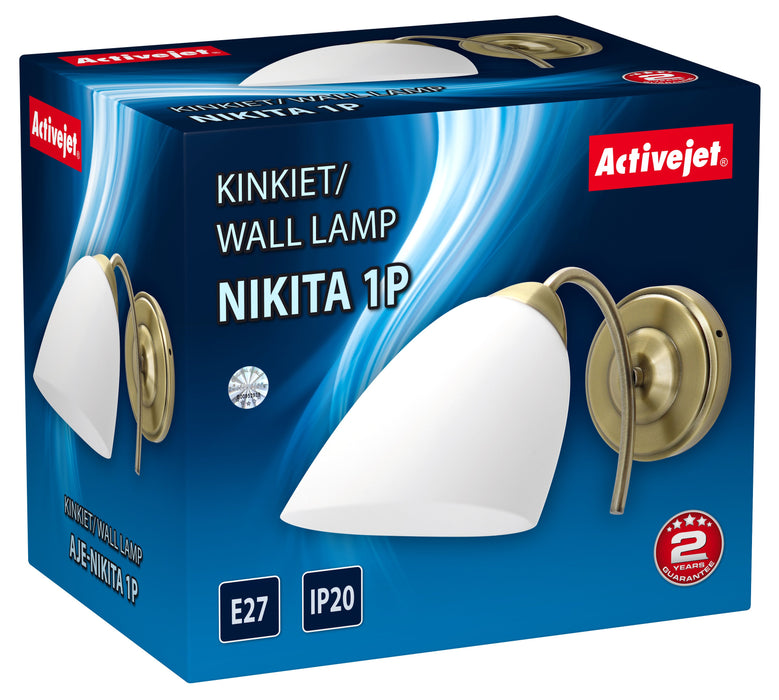 EAN 5901443116028 - Activejet NIKITA 1P Patyna iluminación de pared 60 W imagen 3