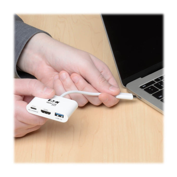 EAN 37332193933 - Tripp Lite U444-06N-HU-C base para portátil y replicador de puertos USB 3.2 Gen 1 (3.1 Gen 1) Type-C Blanco imagen 10