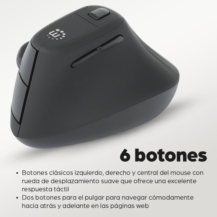 EAN 0766623190336 - Manhattan 190336 ratón Oficina mano derecha RF inalámbrico Óptico 1600 DPI imagen 13